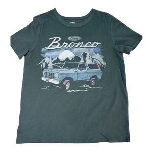 Ford Bronco Medium Graphic Tee Womens Grey Retro Short Sleeve T-Shirt outdoorsy